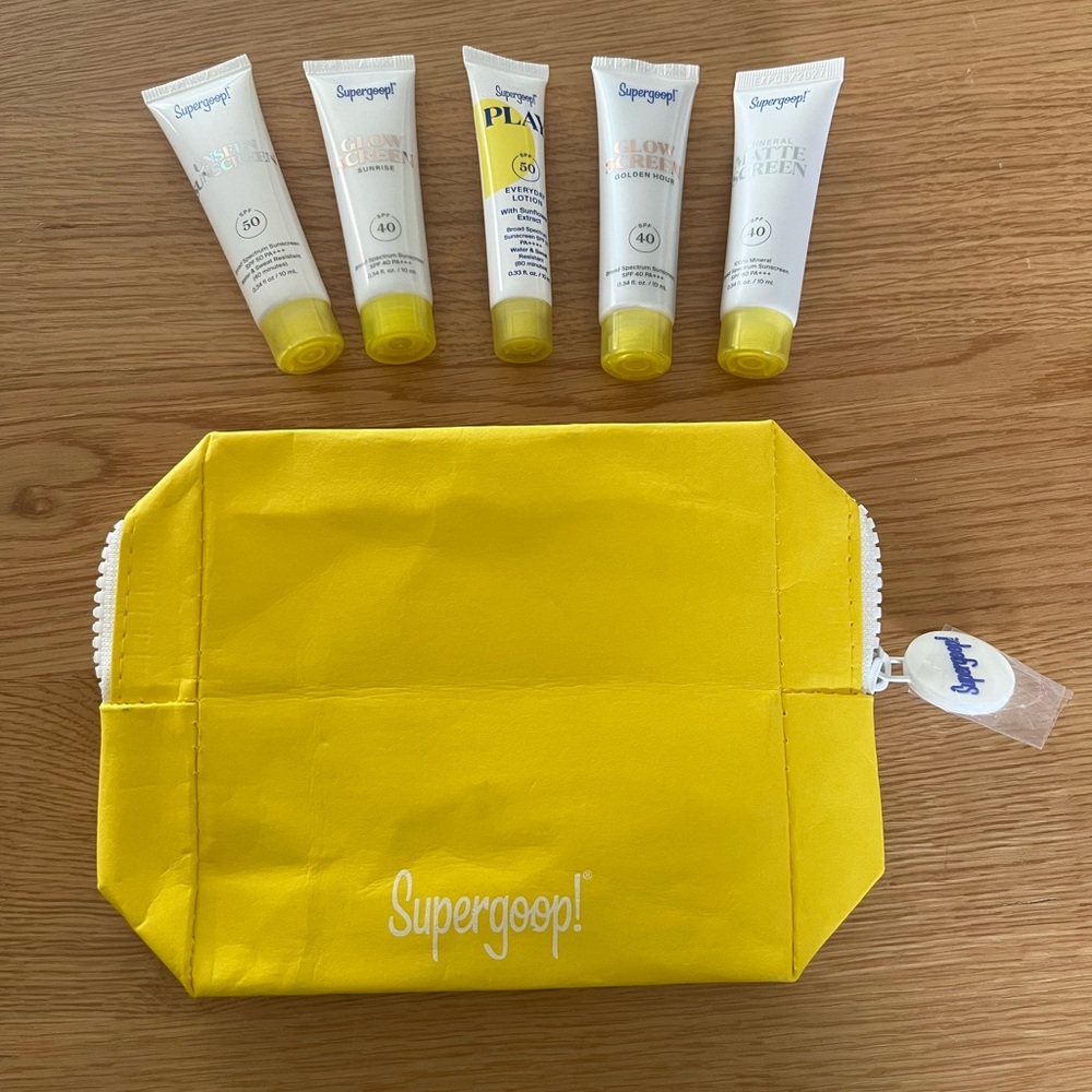 Supergoop! 6 piece Skin Set - Yellow NEW